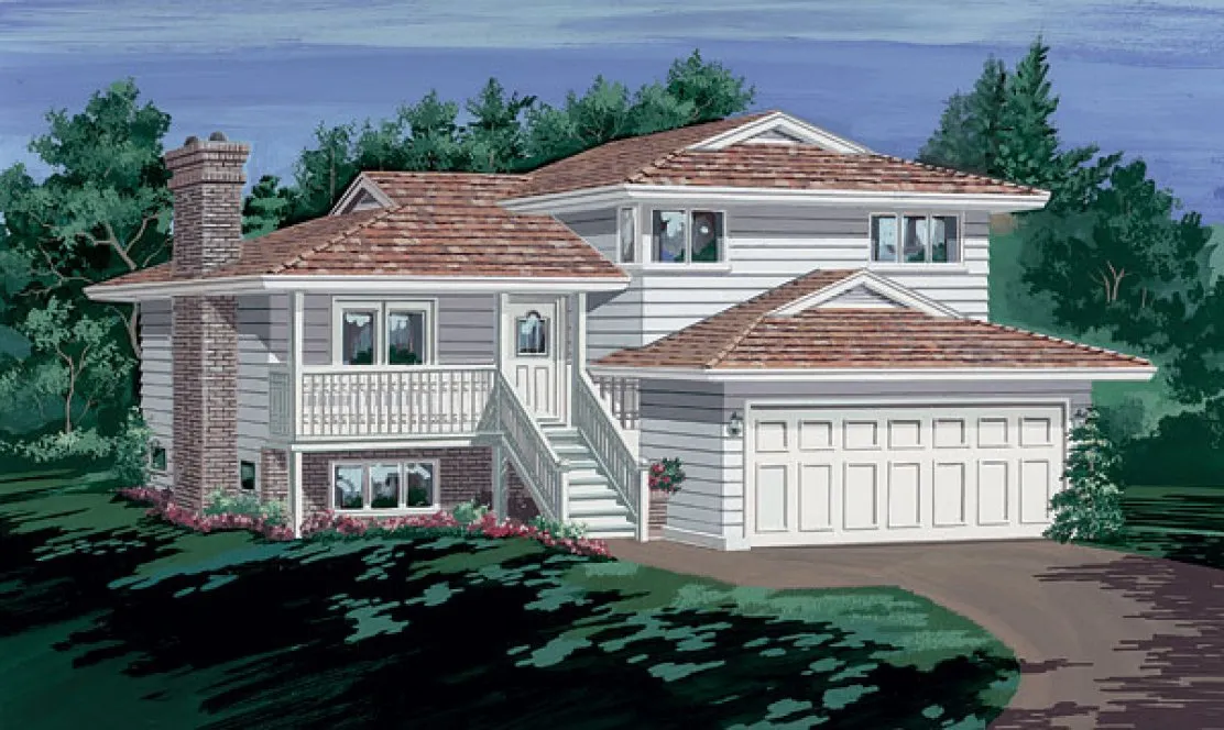 Full Rendering for House Plan #516200