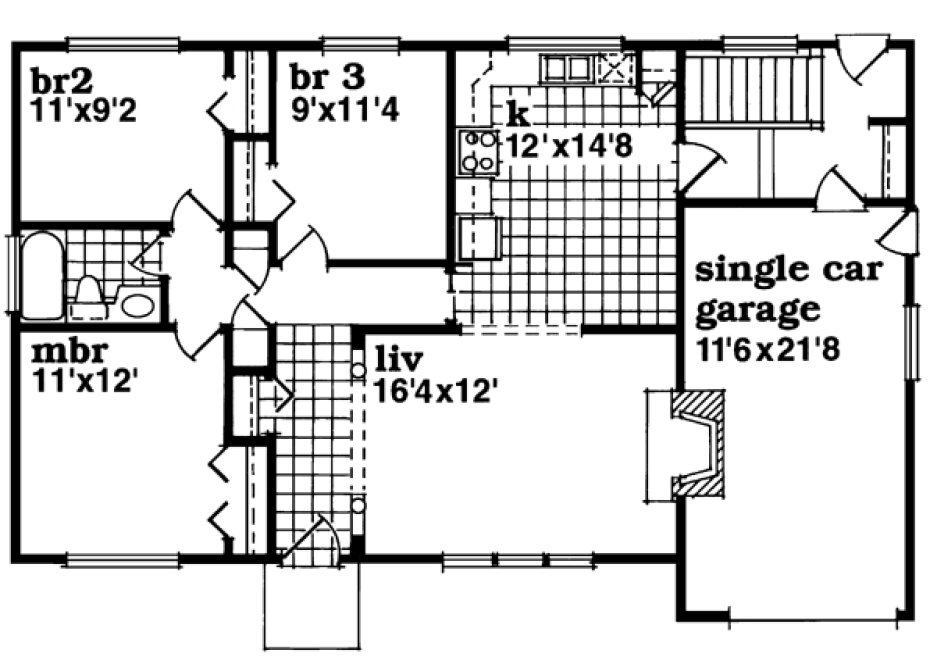 Main Floor Plan for House Plan #513000