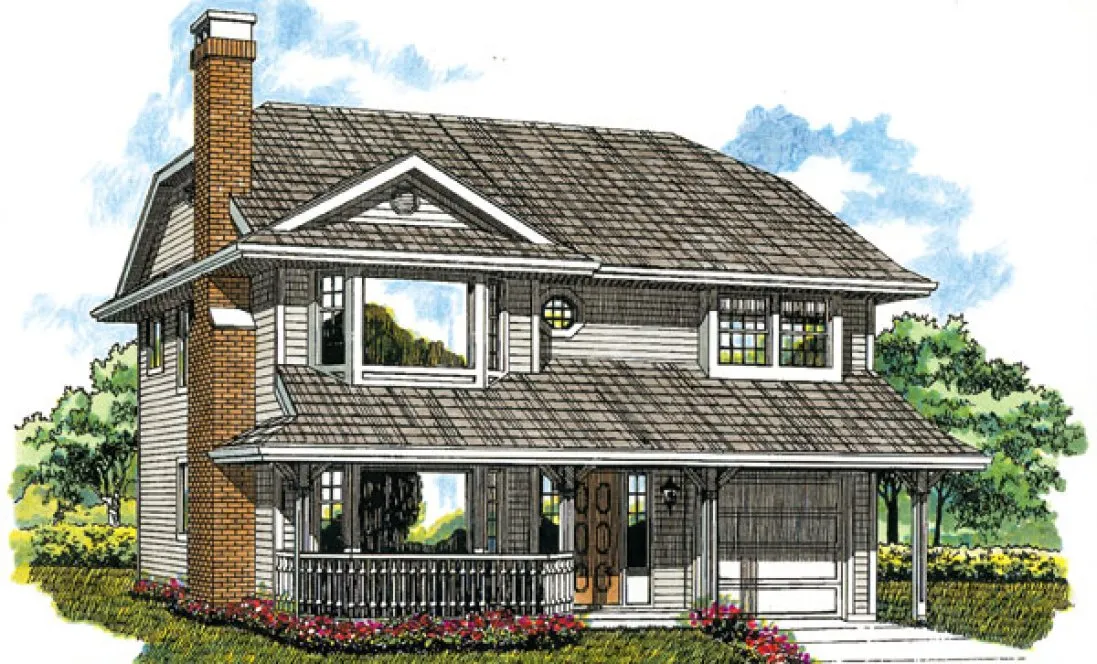 Full Rendering for House Plan #510730