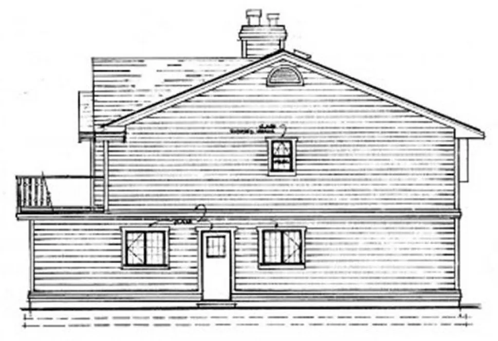 Right Elevation for House Plan #5107400