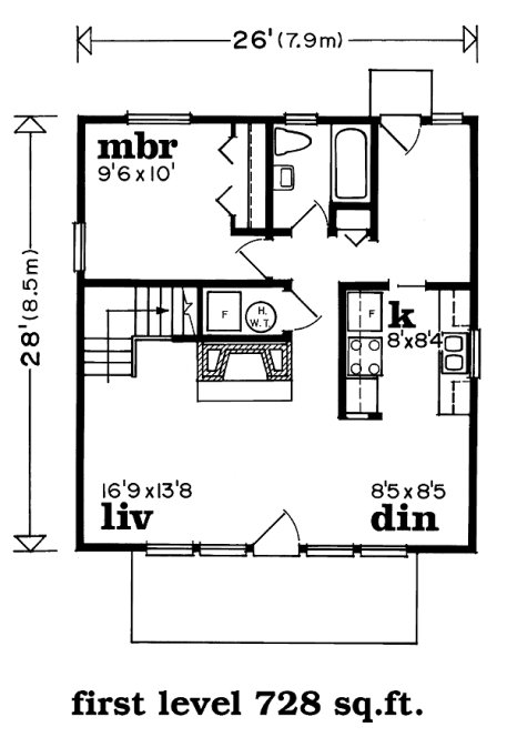 Main Floor Plan for House Plan #515500