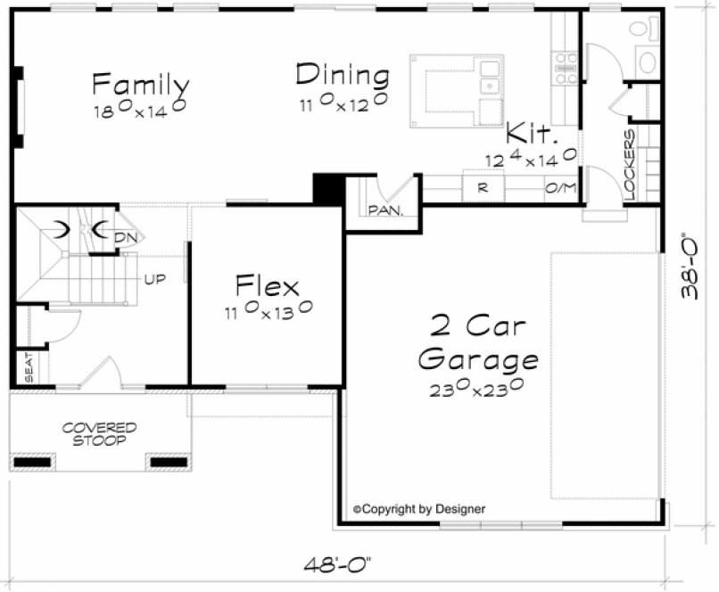 Main Floor Plan for House Plan #153722