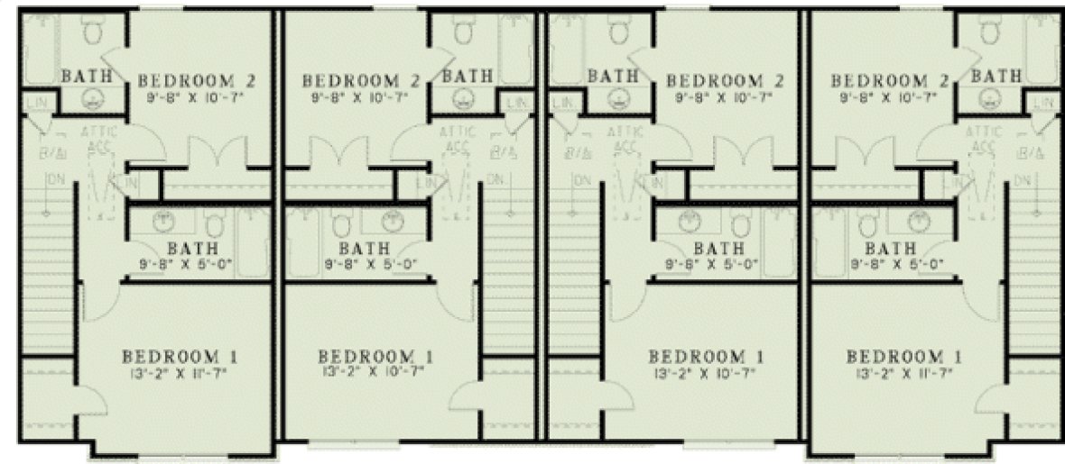 Second Floor Plan for House Plan #317931