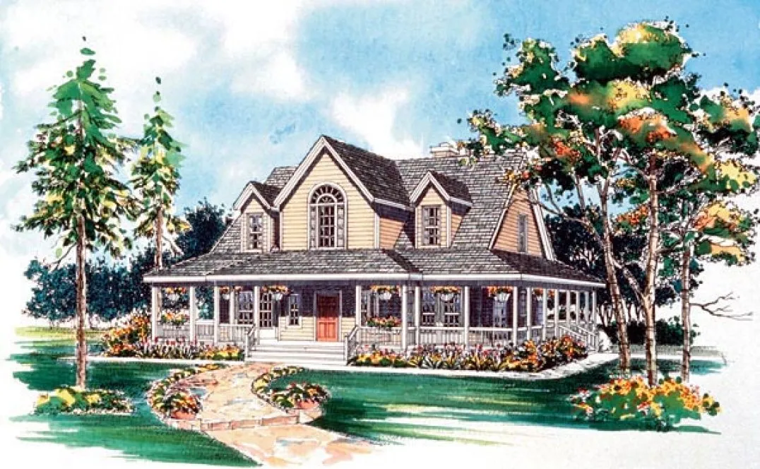 Full Rendering for House Plan #529163