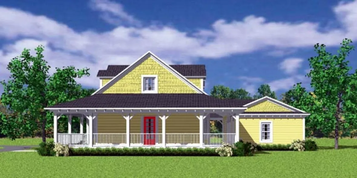 Right Elevation for House Plan #527532