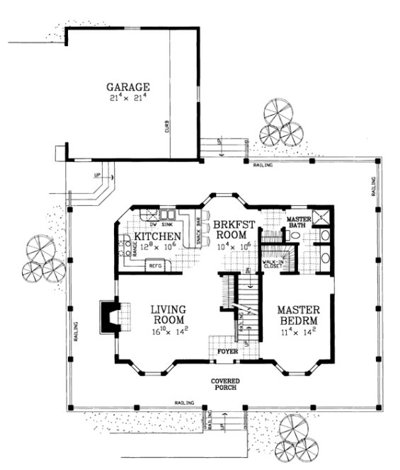 Main Floor Plan for House Plan #527532