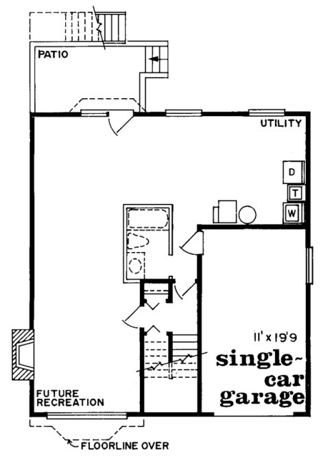 Basement Plan for House Plan #510840