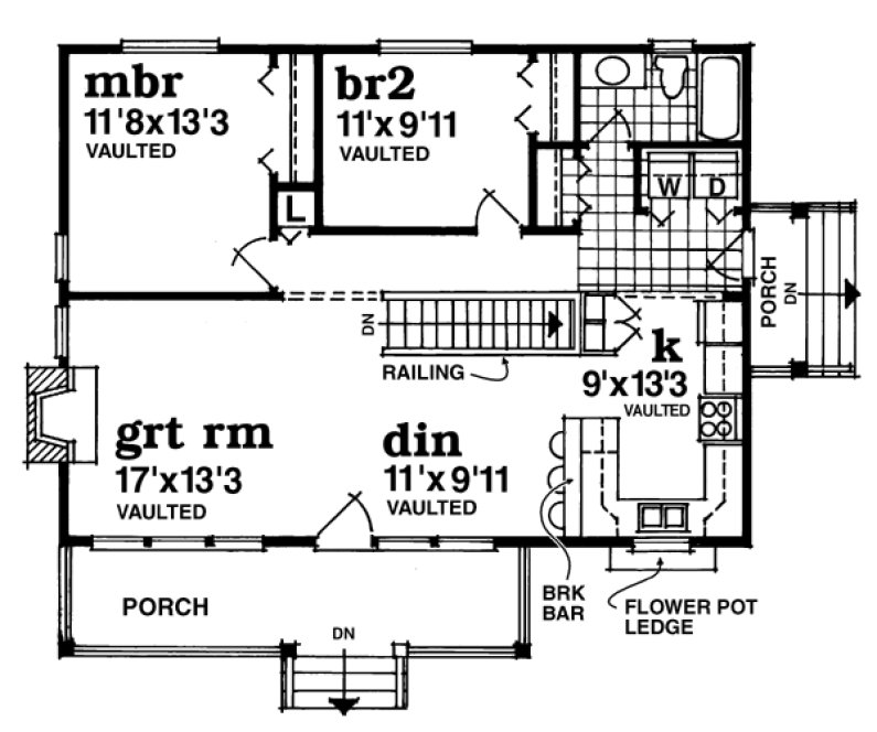 Main Floor Plan for House Plan #510792