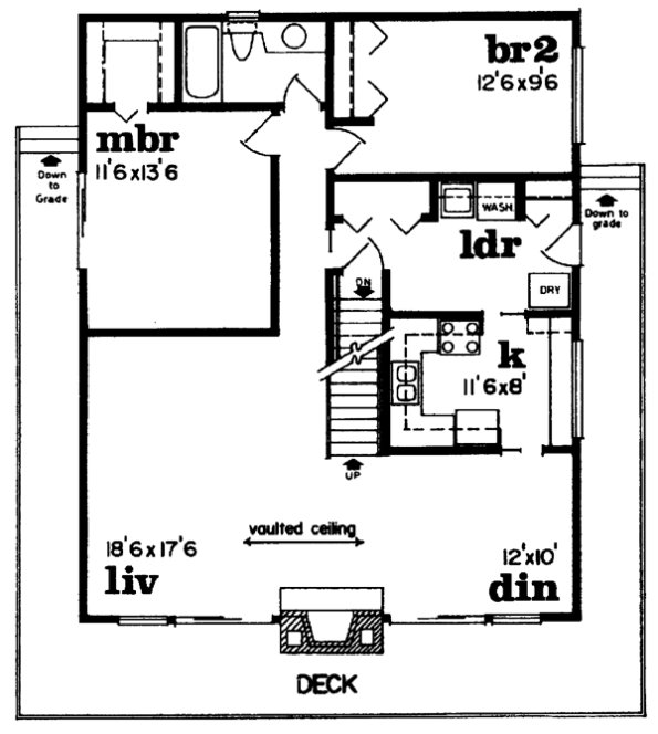 Main Floor Plan for House Plan #510872