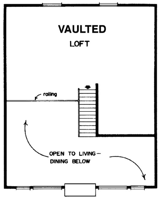 Second Floor Plan for House Plan #510872