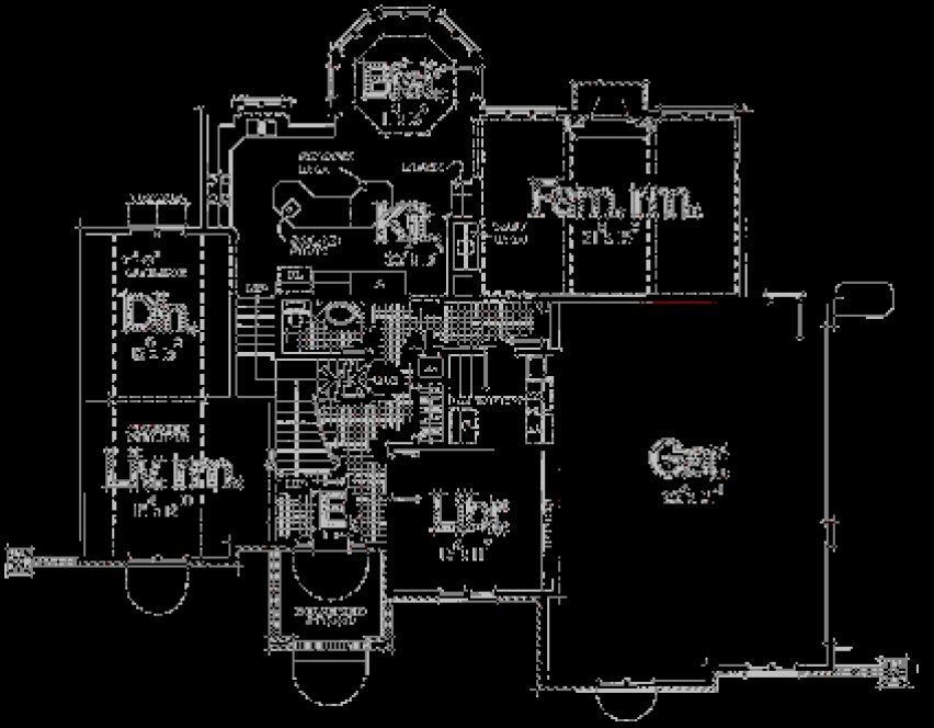Main Floor Plan for House Plan #150151