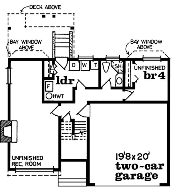Basement Plan for House Plan #510460