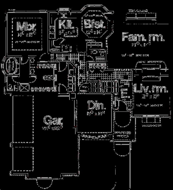 Main Floor Plan for House Plan #154712