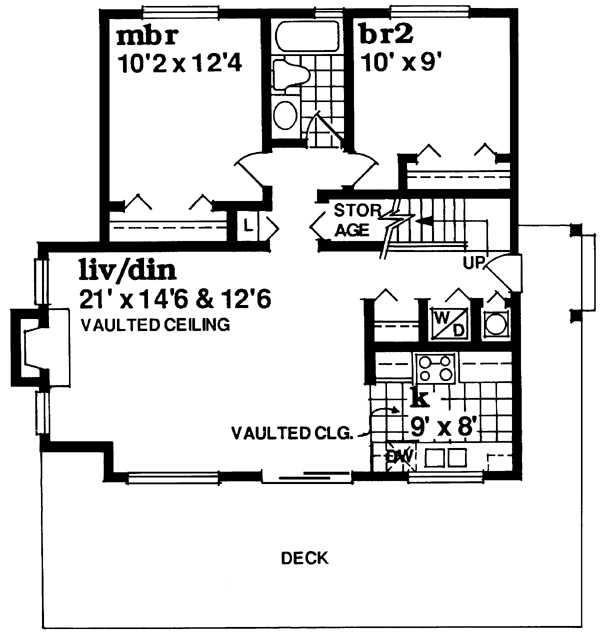 Main Floor Plan for House Plan #510422