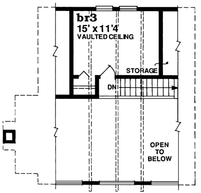 Second Floor Plan for House Plan #510422
