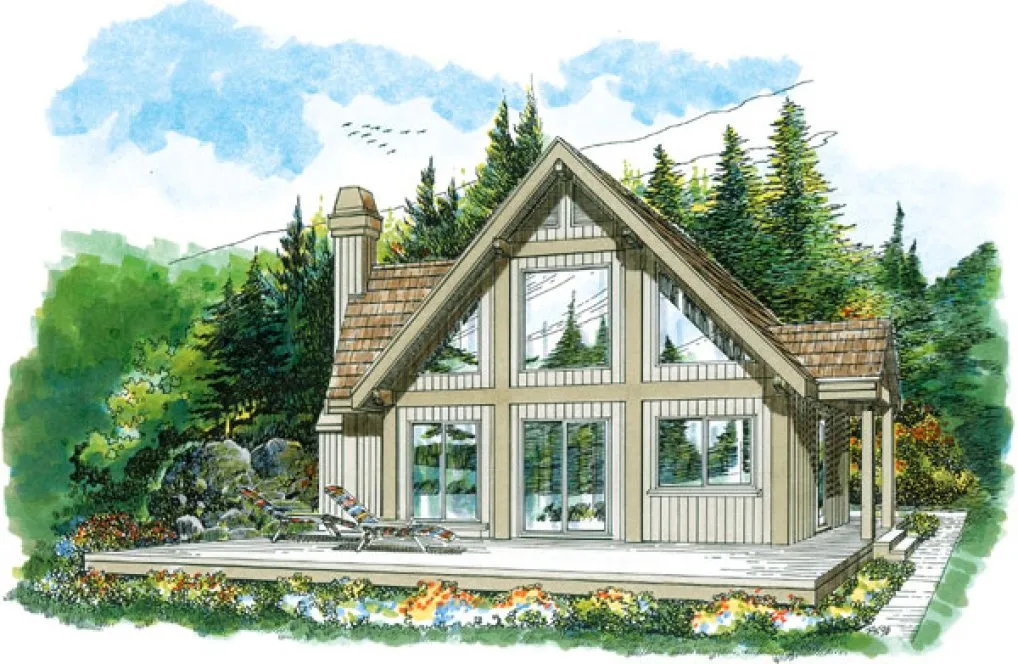 Full Rendering for House Plan #510422