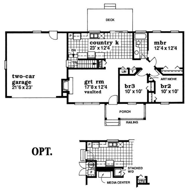 Main Floor Plan for House Plan #510632