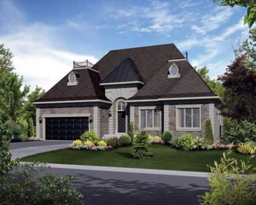 Full Rendering for House Plan #175211