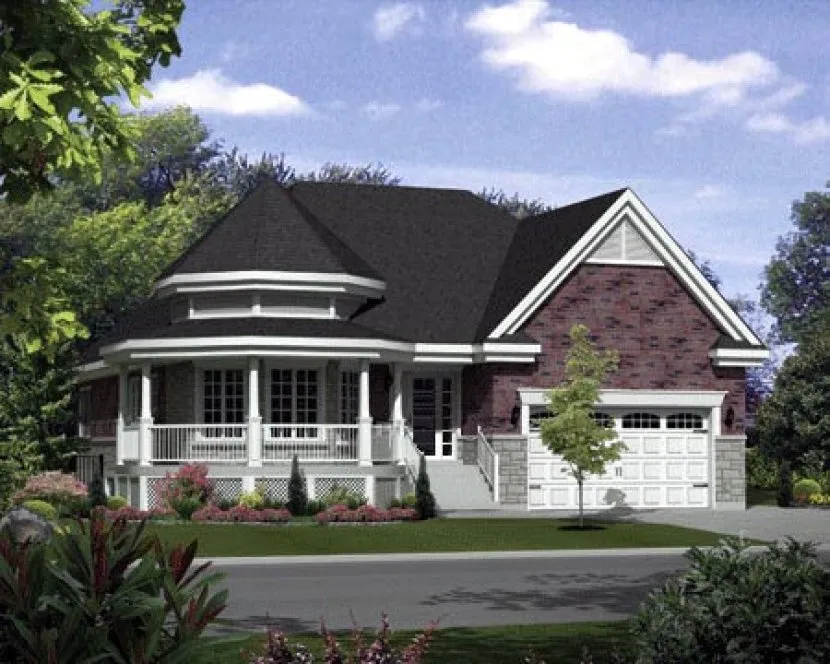 Full Rendering for House Plan #178611