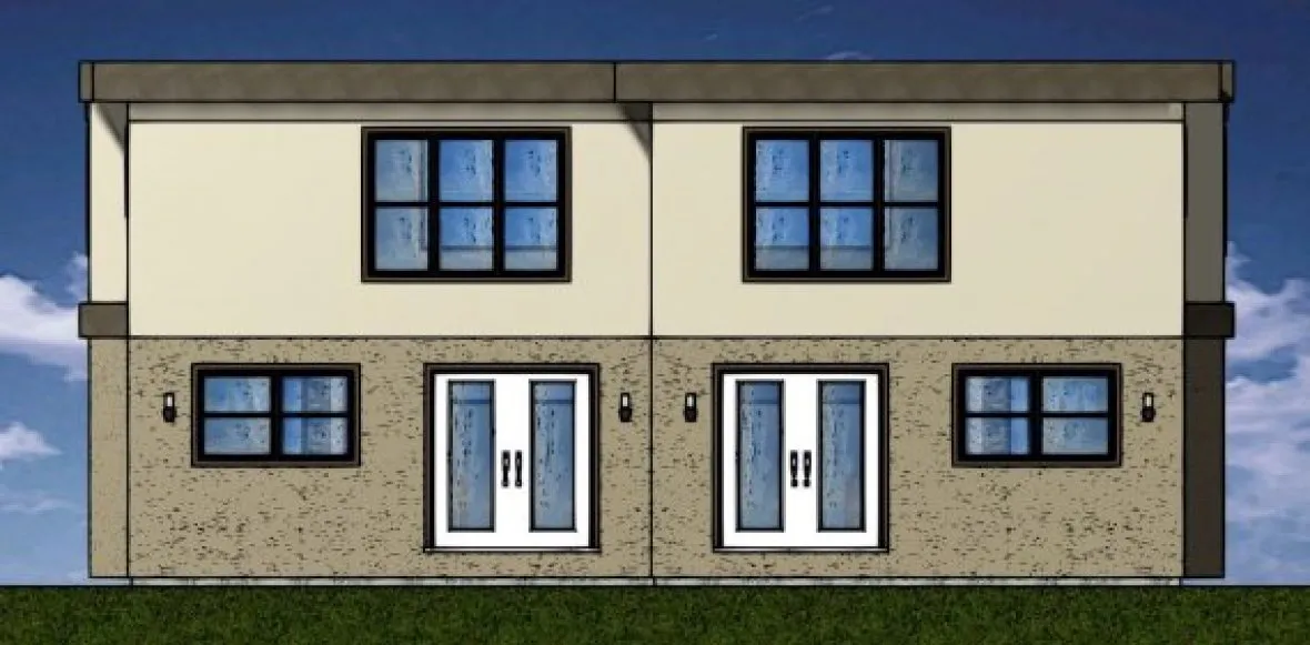 Rear Elevation for House Plan #195030