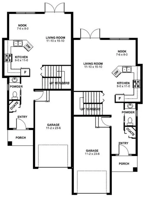 Main Floor Plan for House Plan #195030