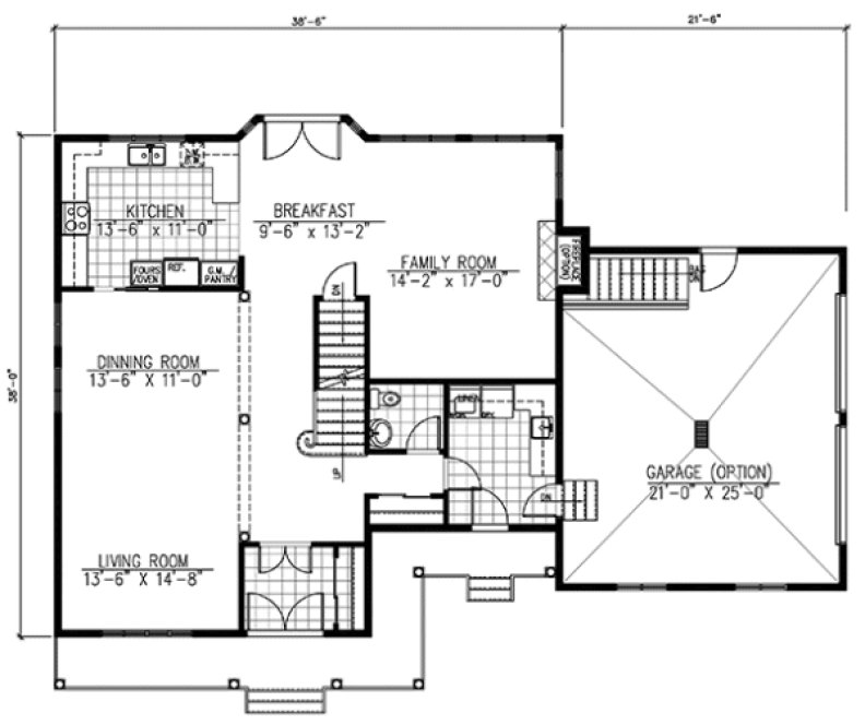 Main Floor Plan for House Plan #420265