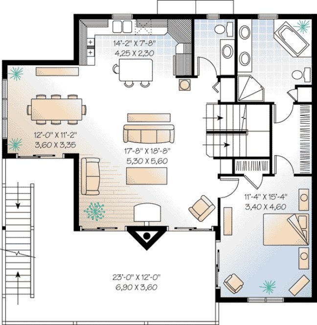 Third Floor Plan for House Plan #143494