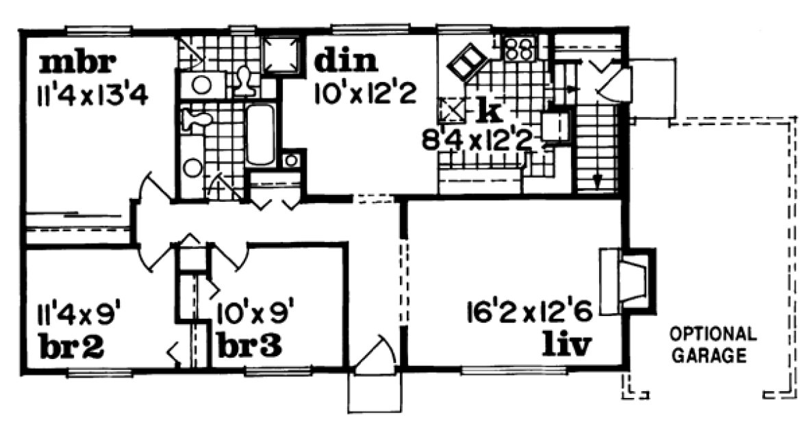 Main Floor Plan for House Plan #510931