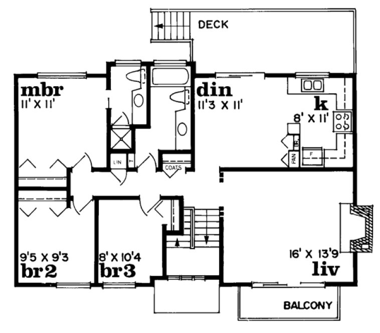 Main Floor Plan for House Plan #510923
