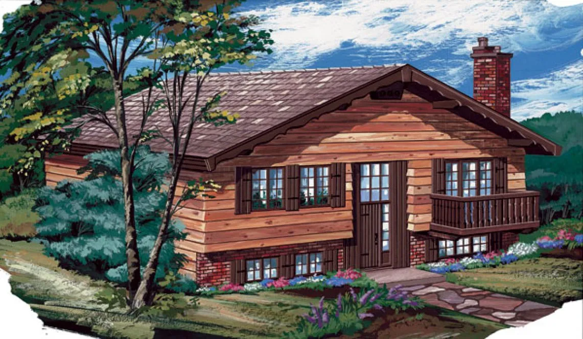 Full Rendering for House Plan #510923