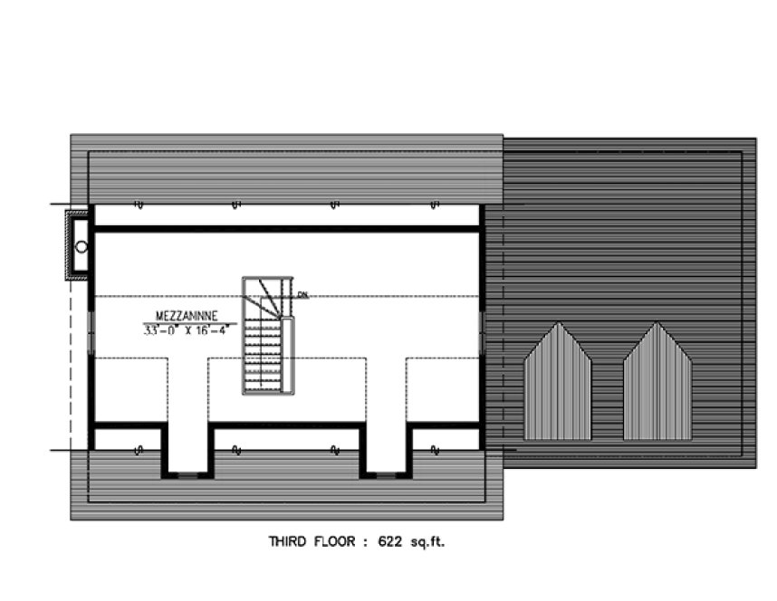 Third Floor Plan for House Plan #420885
