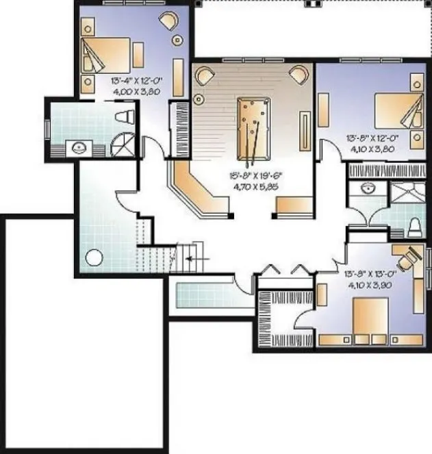 Basement Plan for House Plan #140432