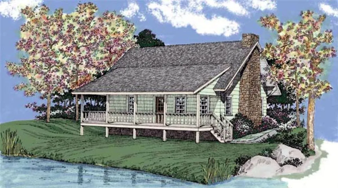 Full Rendering for House Plan #521604