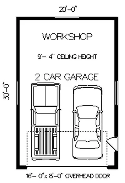 Main Floor Plan for House Plan #201788
