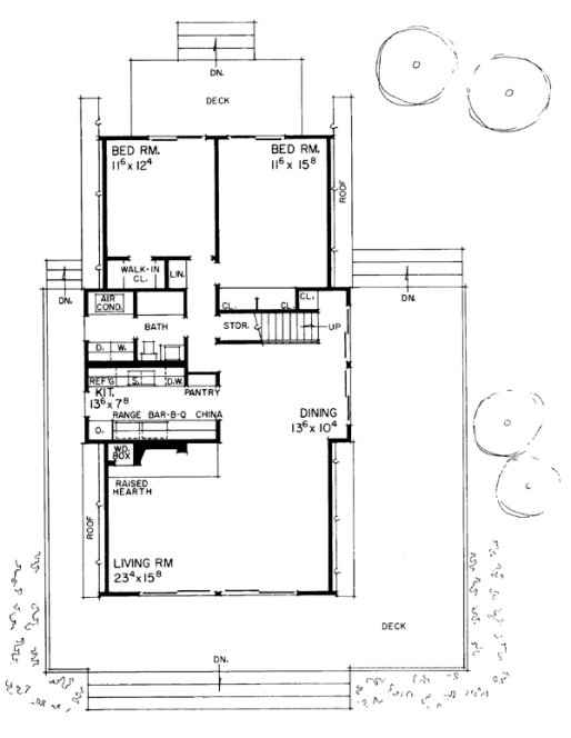 Main Floor Plan for House Plan #521541