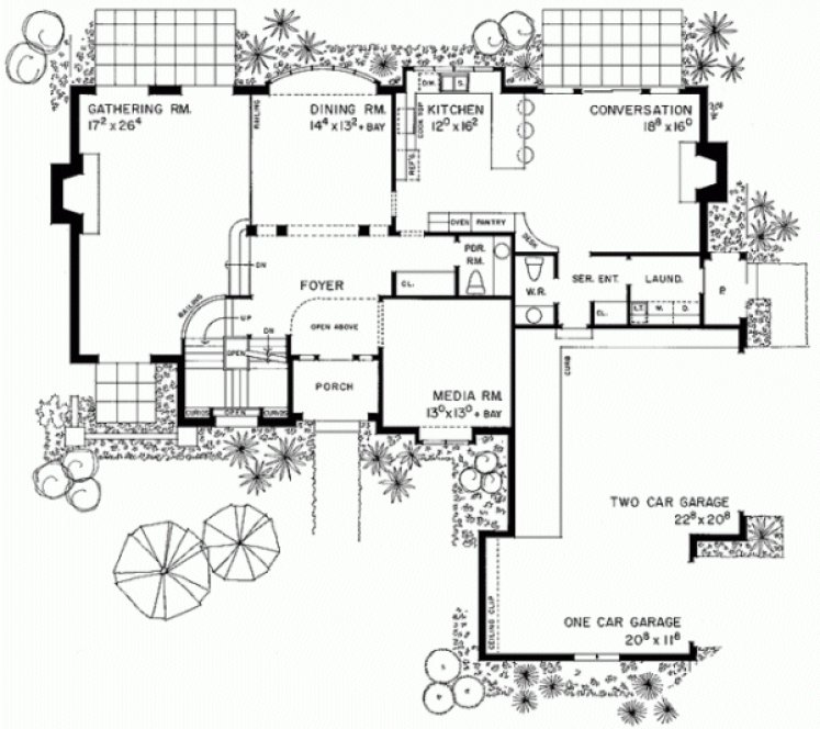 Main Floor Plan for House Plan #520555
