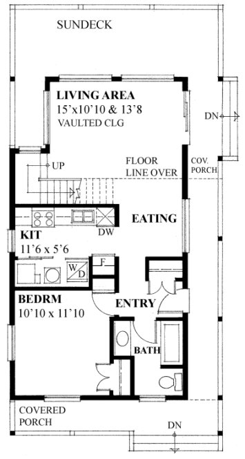 Main Floor Plan for House Plan #262601