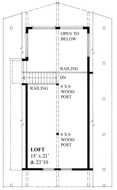 Second Floor Plan for House Plan #262601