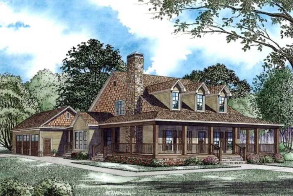 Full Rendering for House Plan #319731