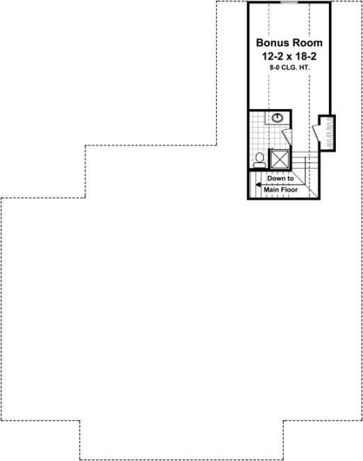 Attic Plan for House Plan #218888