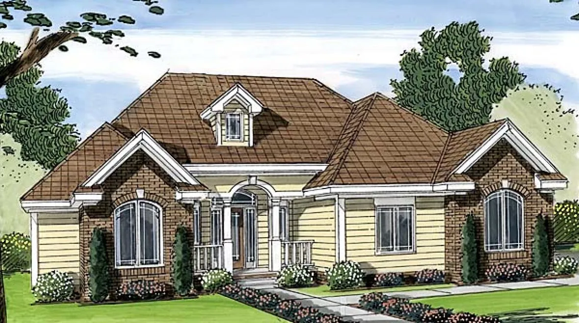 Full Rendering for House Plan #708281