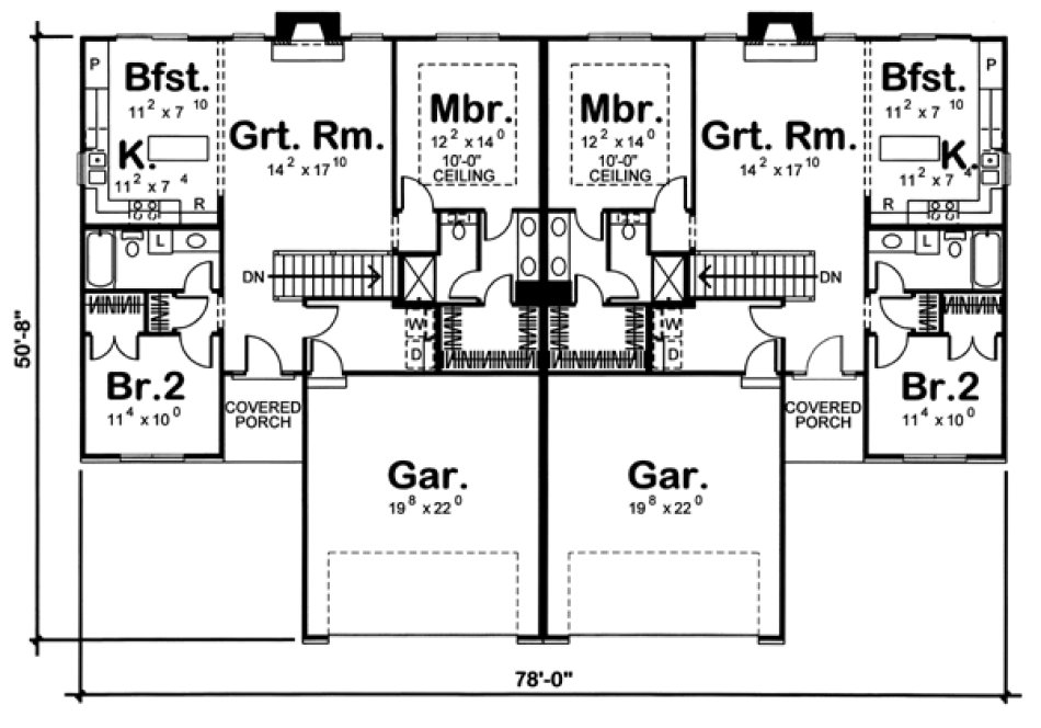 Main Floor Plan for House Plan #708732