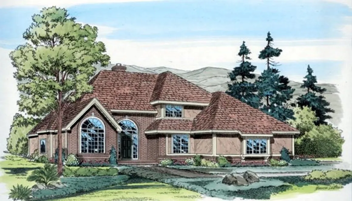 Full Rendering for House Plan #188630