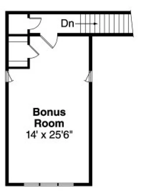 Attic Plan for House Plan #349503