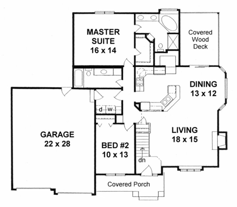 Main Floor Plan for House Plan #353331