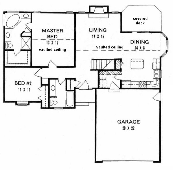 Main Floor Plan for House Plan #350021