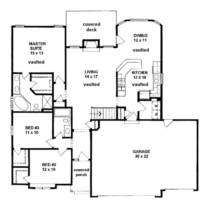 Main Floor Plan for House Plan #354241