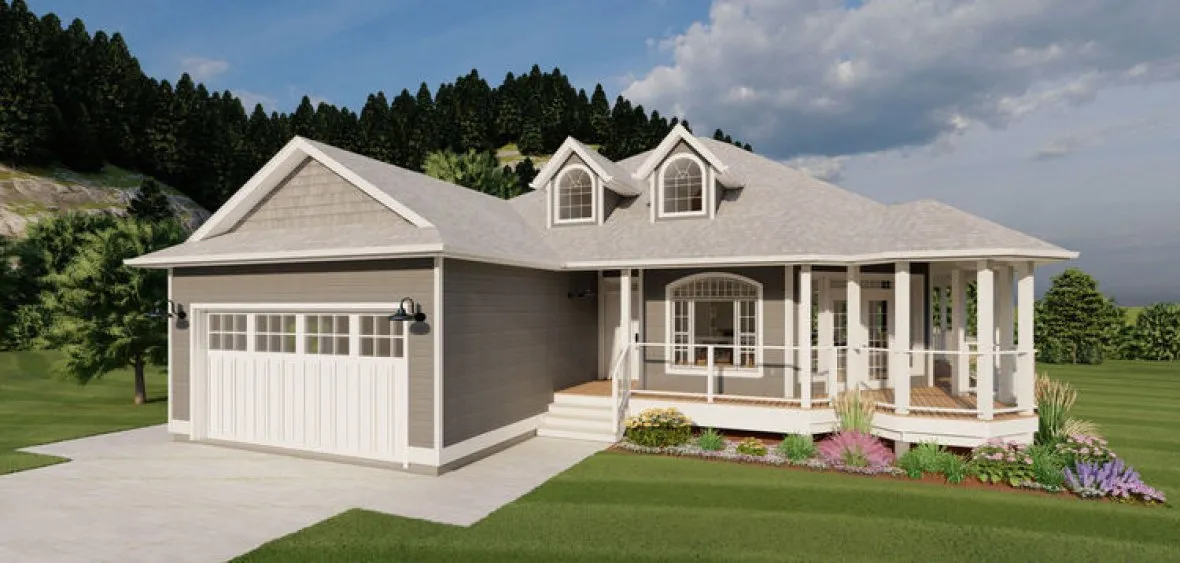 Full Rendering for House Plan #201647