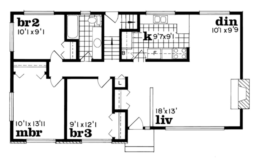 Main Floor Plan for House Plan #514930