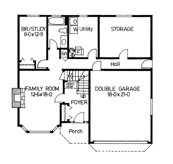 Basement Plan for House Plan #222116